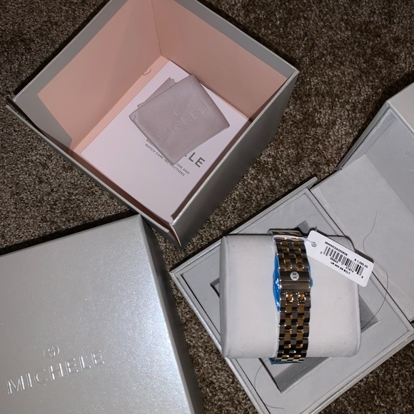 Michele - women’s urban bracelet two tone watch - Picture 5 of 5